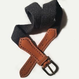 Polo by Ralph Lauren Vintage Cotton & Leather Belt